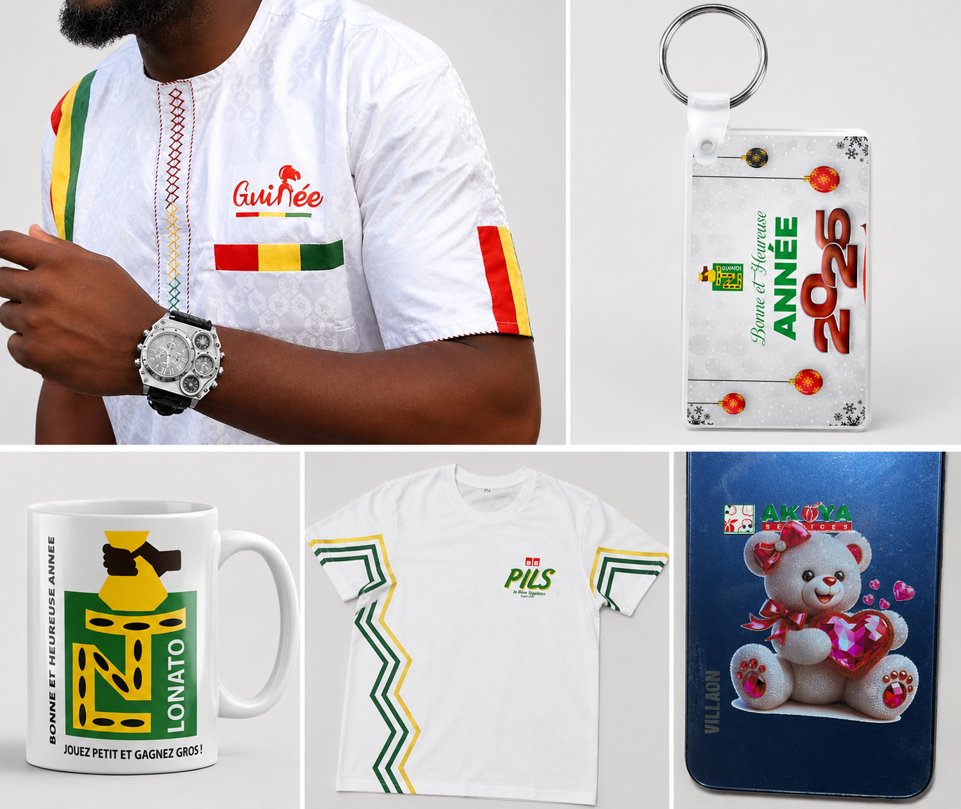 Articles sublimés personnalisés : maillots, mugs et porte-clés