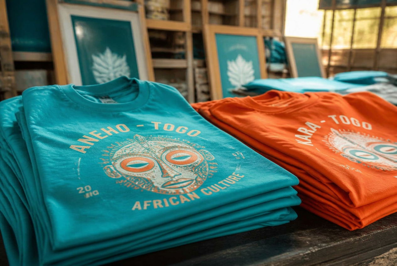 Atelier de personnalisation textile AKOYA Services à Lomé, Togo